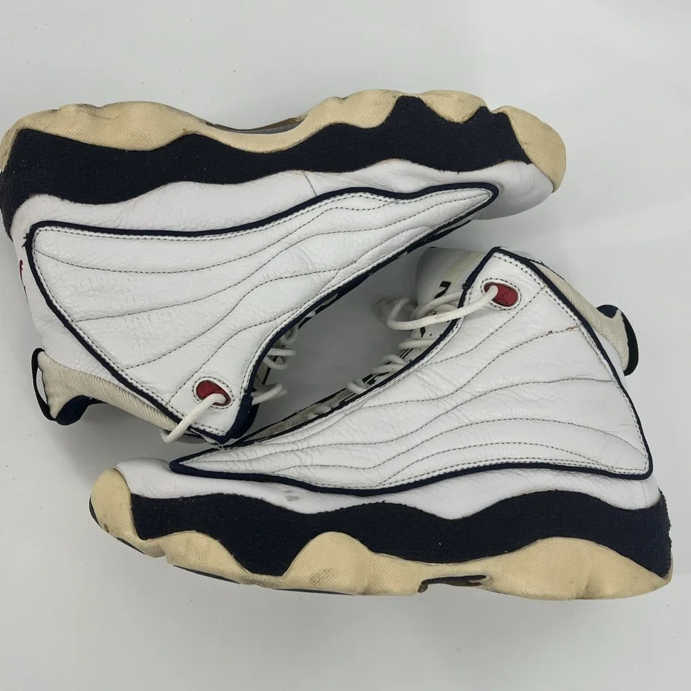Nike Air Jordan Pro Strong - White & Navy Blue - 136006‑131 - No Box